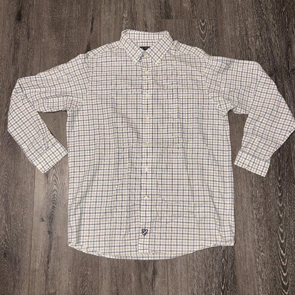 Cremieux Classics Men's Shirt Button Down Size Large L L/S Plaid Multicolor
